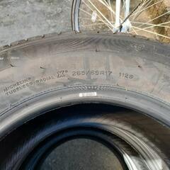 またまた値下しました　PRADO150後期純正タイヤ　新車外し　4本　265/65/R17