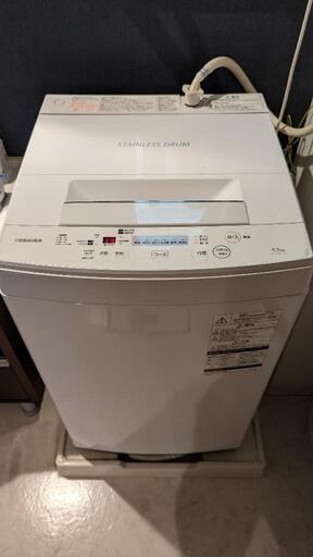 TOSHIBA製　4.5kg洗濯機　2019年製