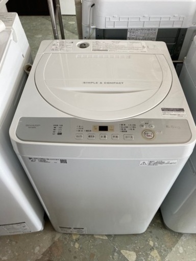 SHARP 5.5kg洗濯機  2018年製  リサイクルショップ宮崎屋住吉店  22.10.1 y