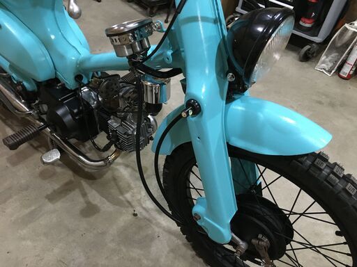 カブ カスタム 50cc 3速 - ビアンキカラー ＠福岡