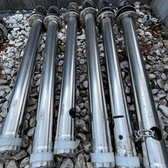 スペースガード（車止め）S60型埋込式　キー付きクサリ内蔵