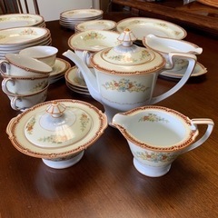 6日までの期間限定 オールドノリタケ アンティーク食器42点