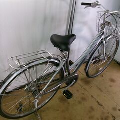 C254　限定特価　整備済み★ブリヂストン　アルベルト　5段変速　シルバー★ 中古自転車 【27インチ 】