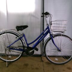 C255　限定特価　整備済み★ブリヂストン　アルベルトファイン　ブルー★ 中古自転車 【26インチ 】