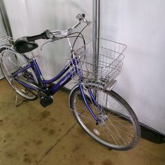 C255　限定特価　整備済み★ブリヂストン　アルベルトファイン　ブルー★ 中古自転車 【26インチ 】