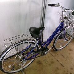 C255　限定特価　整備済み★ブリヂストン　アルベルトファイン　ブルー★ 中古自転車 【26インチ 】