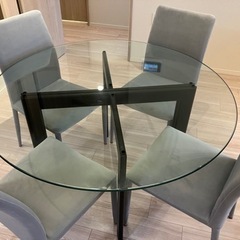 アルテジャパン／円形テーブル　YT-01st+YT13 椅子セット
