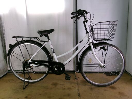 C258☆限定特価☆ 中古自転車 【27インチ 軽快車 6段 LEDオートライト