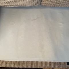 ニトリ 3人がけL字ソファー シミ 毛羽立ち有