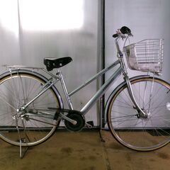 C260　限定特価　整備済み★ブリヂストン　アルベルトロイヤル　シルバー★ 中古自転車 【27インチ 】