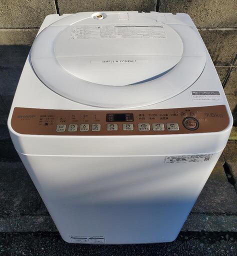 7k洗濯機　21年製　シャープ