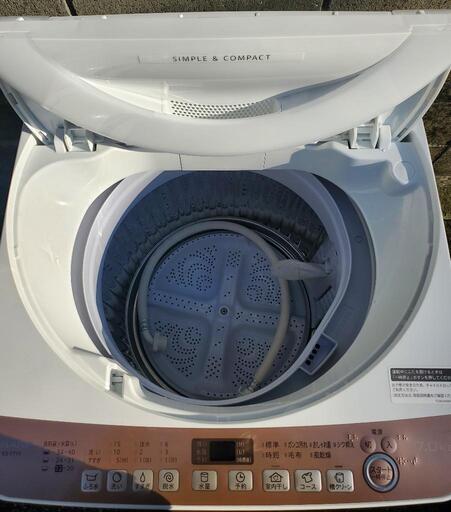 7k洗濯機　21年製　シャープ