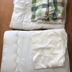 ニトリ製　寝具6点セット　グリーン　シングルパック