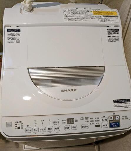 SHARP洗濯乾燥機ES-T5E8の画像