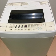 ハイセンス4.5kg洗濯機2018年製