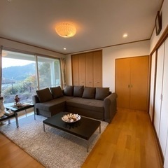 IKEAソファ-ベッド5人掛け、セミダブルベッドセット