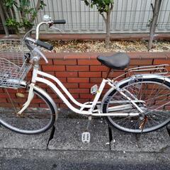 値下げ(chariyoshy 出品)26インチ自転車　白