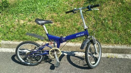 自転車、折り畳み式、ダンパー式サスペンション