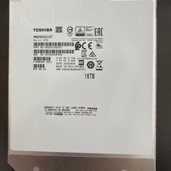 東芝　HDDドライブ　16TB 