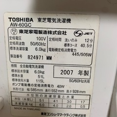 実働 洗濯機 電子レンジ 『条件付き無料』 