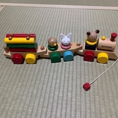 【交渉中】ミキハウス 木のおもちゃ 知育玩具 ベビー プルトーイ
