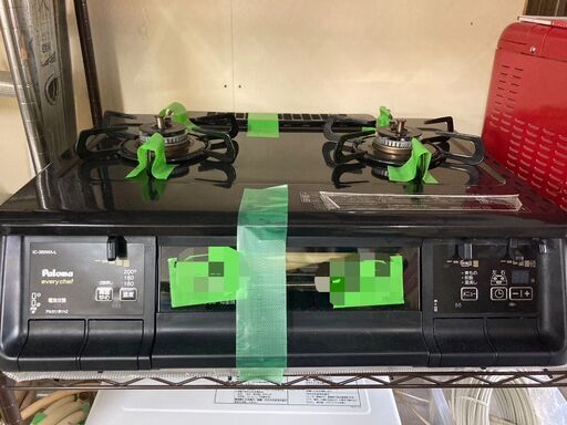 ☆中古￥12,000！【会員価格￥10,000】Paloma　2口ガスコンロ　家電　2018年製　IC-365WA-L型　都市ガス　【BJ002】