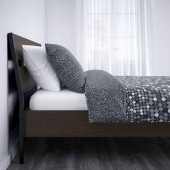 【IKEA】クィーンベッド TRYSILベッドフレーム・すのこ・マットレス