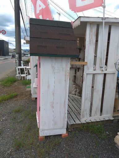 手作り ハンドメイド 物置 ヨーロピアン物置 ヴィンテージ仕上げ w120