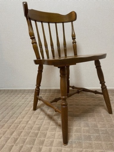 木製 アンティーク調  WINDS 太平　椅子2脚セット