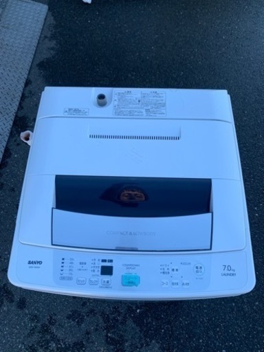 配送可能　サンヨー SANYO ASW-70D-W [簡易乾燥機能付き洗濯機（7.0kg） ホワイト]