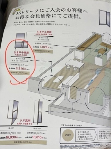 UR賃貸　網戸　4枚セット
