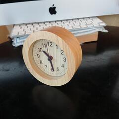 置き時計 木製 無垢