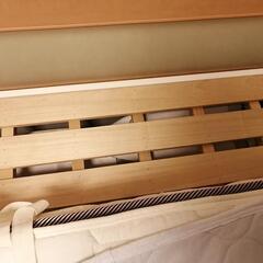 美品　白ベッド　マットレス　セット