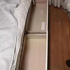 美品　白ベッド　マットレス　セット