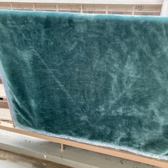 エメラルドブルーの色がとても綺麗な　西川　毛布　140/200cm