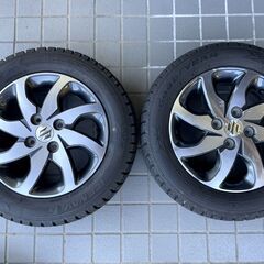 中古★軽自動車・コンパクトカー用スタッドレスタイヤセット★165/65R14　6～9分山