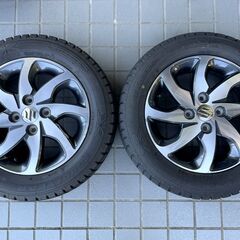 中古★軽自動車・コンパクトカー用スタッドレスタイヤセット★165/65R14　6～9分山