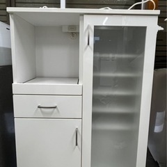ニトリ　レンジボード　コパン(T 80MRB WH) 食器棚