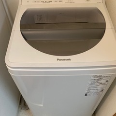 【取引決定】2019年製Panasonic 洗濯機 保証付き