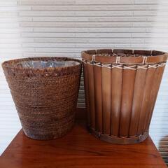 観葉植物鉢カバー2個セット