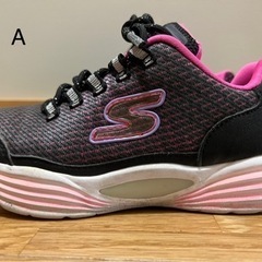 skechers sneaker black and pink