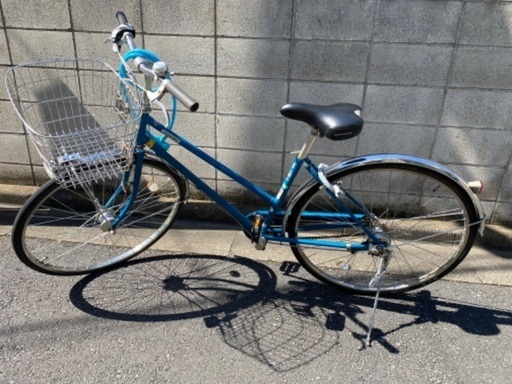 中古自転車　オートライト　頑丈なワイヤーロック付き