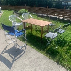 ガーデンテーブル&椅子セット
