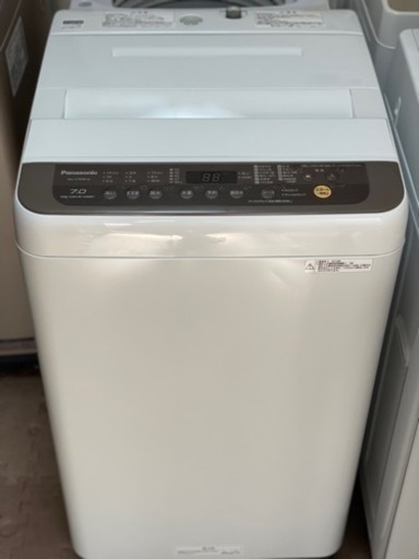 送料・設置込み　洗濯機　7kg Panasonic 2019年