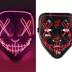 光るマスク　ハロウィン　仮装