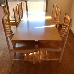 ACTUS白木ダイニングセット