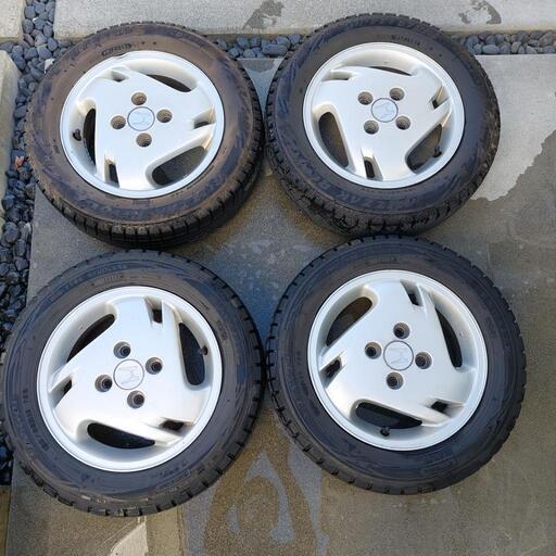 ホンダ純正アルミホイールスタッドレスタイヤ4本セット155/65R13
