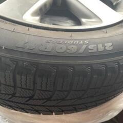 値下げスタッドレス アルミホイール付き 215/60/17 ミシュラン 冬用 pcd 114.3    