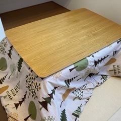 【北欧デザイン】オシャレなこたつテーブル　天然木オーク材