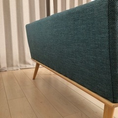 【お譲り先決定】ソファ ソファー 2人掛け ファブリック 北欧 ナチュラル 二人用 ソファ 2Pソファ ベンチソファ プリ2Pソファ